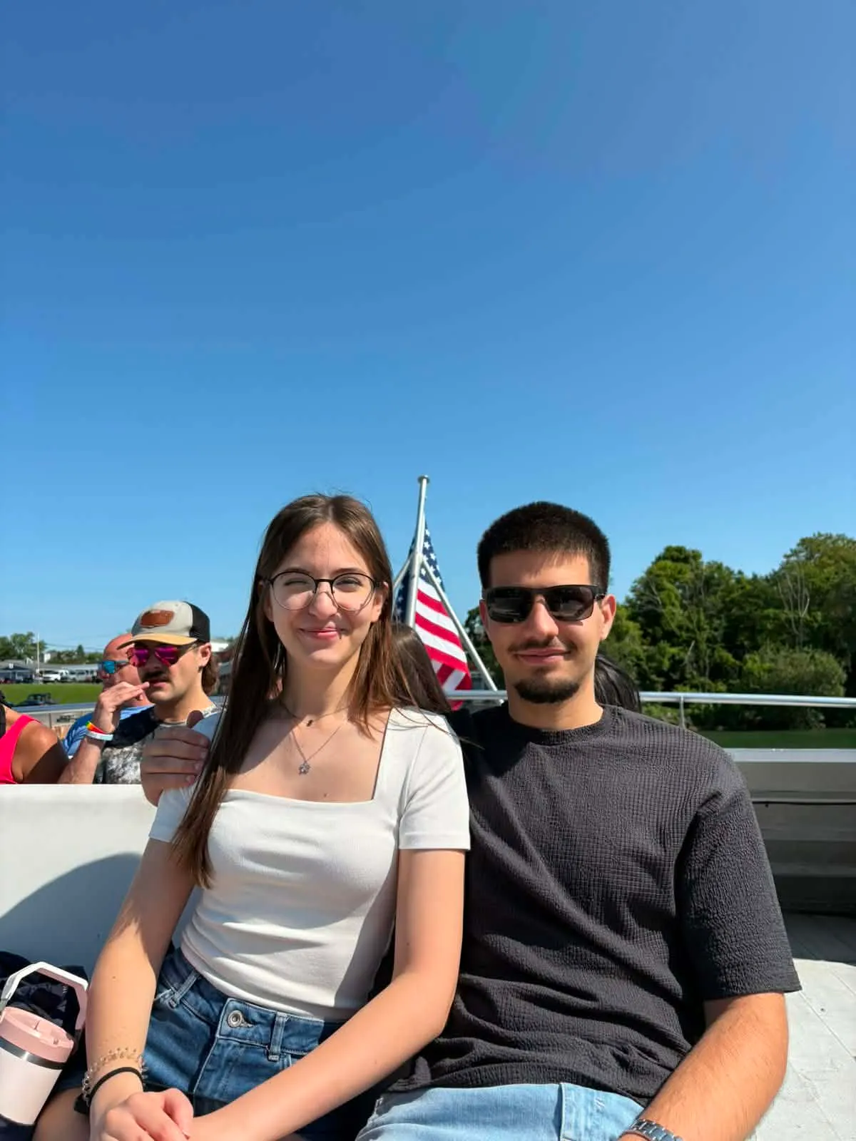 Андреа Димова и Валентин Славов по време на Work and Travel в Ohio