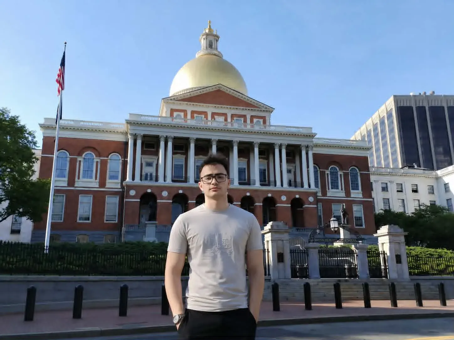 Andrej Videnovic по време на Work and Travel в Massachusetts