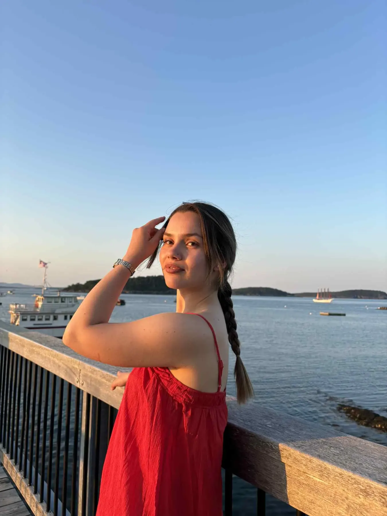 Соня Хаджиева по време на Work and Travel в Maine