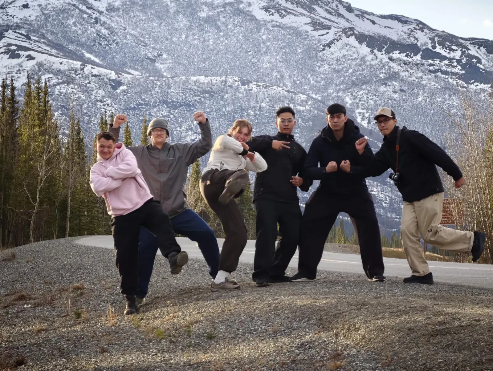 Захари Атанасов по време на Work and Travel в Alaska